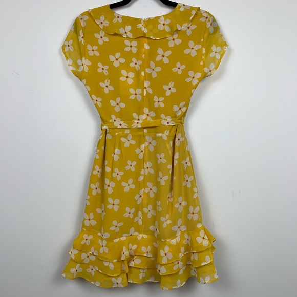 NWT Bardot Abstract Daisy Dress in Yellow - Picture 3 of 3
